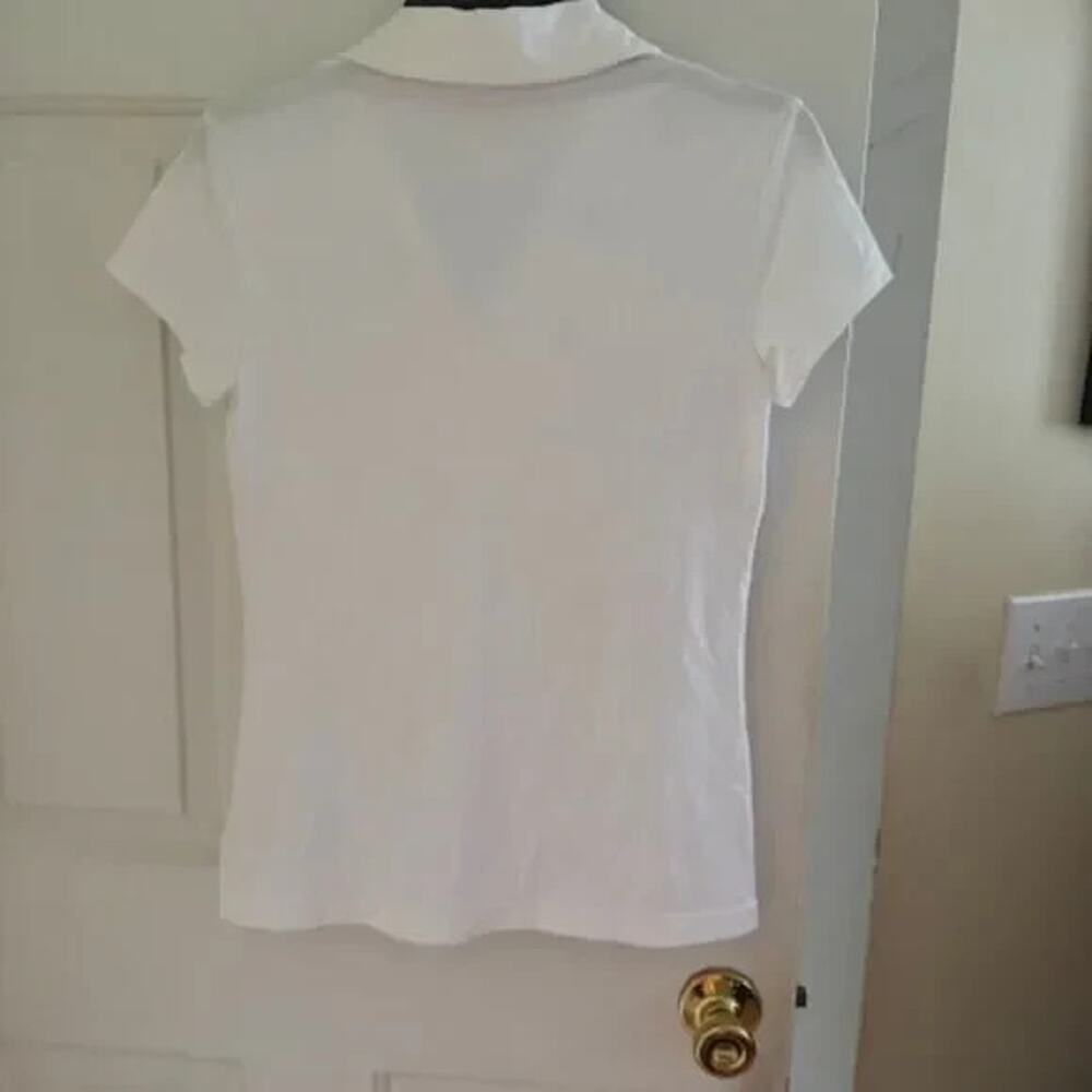 NWT Lilly Pulitzer Frida Luxletic Polo Resort White S UPF 50 Golf Tennis - Picture 2 of 12
